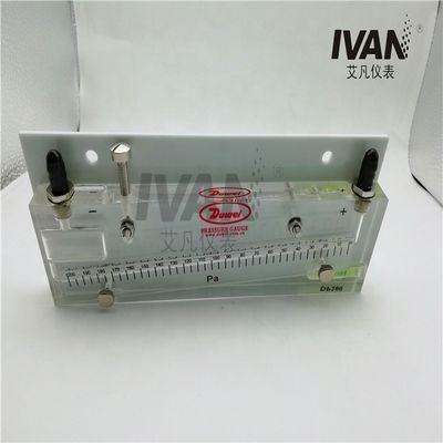 Industrial Grade DP200 Red Oil Tilt Differential Pressure Gauge for Accurate Monitoring