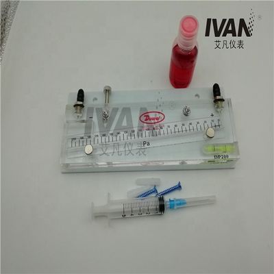 Industrial Grade DP200 Red Oil Tilt Differential Pressure Gauge for Accurate Monitoring